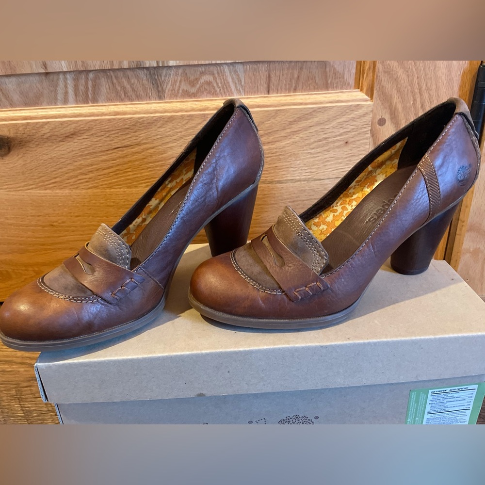 Timberland Nevali Lace Brown Heels